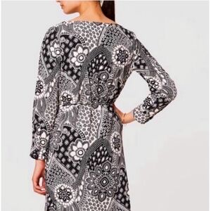 Loft Long Sleeve Tie Waist Shift Dress- size XS